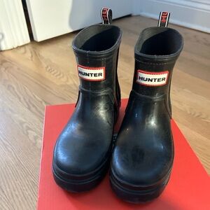 Hunter Kids Black Rain Boots